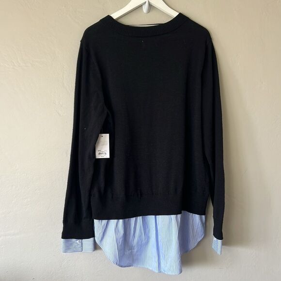 Women's Croft & Barrow® Crew Neck Twofer Sweater - Picture 10 of 10